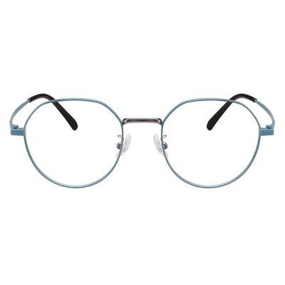 LAMBBAA Blue Light Reading Glasses Classic Fashion Anti Blue Ray Computer Eyeglasses Titanium Frame Clear Lens Eyewear for Women MenBlack Blue+1.75Magnification