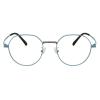 LAMBBAA Blue Light Reading Glasses Classic Fashion Anti Blue Ray Computer Eyeglasses Titanium Frame Clear Lens Eyewear for Women MenBlack Blue+1.75Magnification view 1