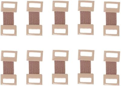 10Pcs Skin Color Elastic Bandage Clips, Bandage Wrap Clips Stretch Metal, Ace, Large Bandaids, Replaceable Wrap Adhesive for Various Types Bandages, Adhesive Bandages