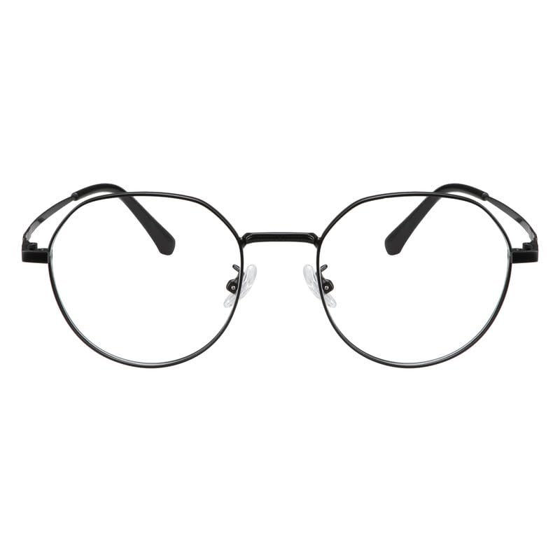 LAMBBAA Blue Light Reading Glasses Classic Fashion Anti Blue Ray Computer Eyeglasses Titanium Frame Clear Lens Eyewear for Women MenBlack+0.75Magnification