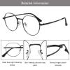 LAMBBAA Blue Light Reading Glasses Classic Fashion Anti Blue Ray Computer Eyeglasses Titanium Frame Clear Lens Eyewear for Women MenBlack+0.75Magnification view 2