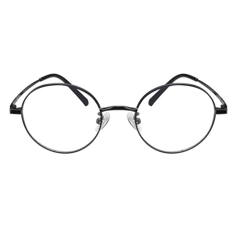 LAMBBAA Blue Light Reading Glasses Classic Fashion Anti Blue Ray Computer Eyeglasses Titanium Frame Clear Lens Eyewear for Women MenBlack+3.25Magnification