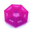 2 Pack Pill Box, Small Pill Case, Medicine Pill Organizer 1 Time a Day, Weekly Pill Organizer, Pill Container, Pill Holder, Daily Pill Organizer Travel Pill Organizer 7 Day (Purple) view 1