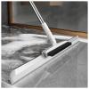 RRRYYYZZ Silicone Broom, 2 in 1 Scrape and Heavy-Duty Stiff Bristle Scrubber Brush Rubber Broom for Pet Hair Hardwood Floor, Magic Broom Squeegee Cleans Glass,Fine Dust,Hair,Liquids view 1