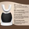 Magentak Ultrasonic U-Shaped Toothbrush for Teeth Whitening, Electric Toothbrush for Adults 360-degree Cleaning,3 Brush Heads, Wireless Charging and IPX7 Waterproof Kit for Travel or Home(Black) view 2