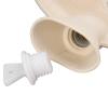 U Shaped Hot Water Bottle, Warm Neck Hot Water Bag with Detachable Cloth Cover, for Muscle Aches and Pains, Relieving Menstrual Cramps (Beige) view 3