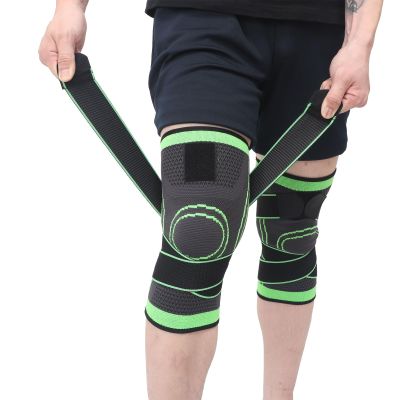 2 Pack Knee Wraps for Pain Relief, Knee Wrap Knee Compression Sleeve Knee Sleeves for Men Women Compression Knee Brace, Knee Band for Knee Pain Relief, Knee Brace for Arthritis Pain and Support (Green, Large)