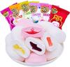 8 flavors Juice Filling Cotton CandyCandy Floss Soft Fudge,Strawberry White Peach Blueberry Flavor,Assorted Fruity Marshmallows,Healthy Dim sumChewing Soft Candy Desserts (100g) view 1