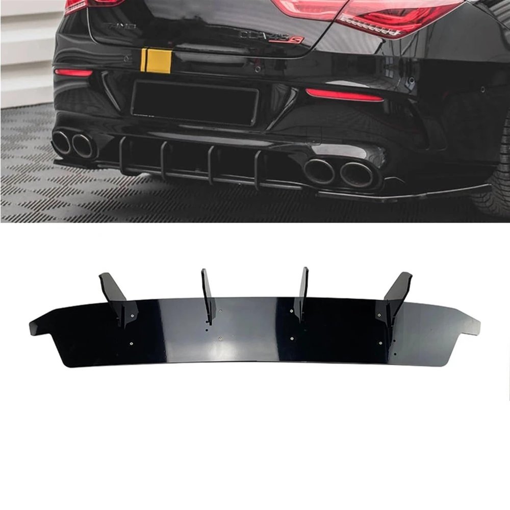 Rear Bumper Diffuser Spoiler Splitter Lip Body Kit Compatible for Mercedes Benz CLA Class C118 CLA35 CLA45 2020+ AMG