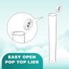Lemecima Clear 116 mm Plastic Tube Container with Lids Bulk Waterproof Sealing Container with Lids(120 Pcs) view 4