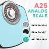 Adamson A25 Scales for Body Weight - Up to 400 LB - 5.3" Dial on 12.4" x 10.2" Platform - Anti-Skid Rubber Surface - High Precision Bathroom Scale Analog - Durable with 20-Year Assurance view 2