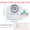 Adamson A25 Scales for Body Weight - Up to 400 LB - 5.3" Dial on 12.4" x 10.2" Platform - Anti-Skid Rubber Surface - High Precision Bathroom Scale Analog - Durable with 20-Year Assurance - Full White view 4