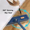 Streamline Mop - 2024 New Upgrade Style Large Flat Mop, Large Flat Mop for Wet and Dry, 360 Rotating Dust Mop Hand-Wash Free, Large Flat Mop with Bucket, with Dewatering Scraper (B) view 3