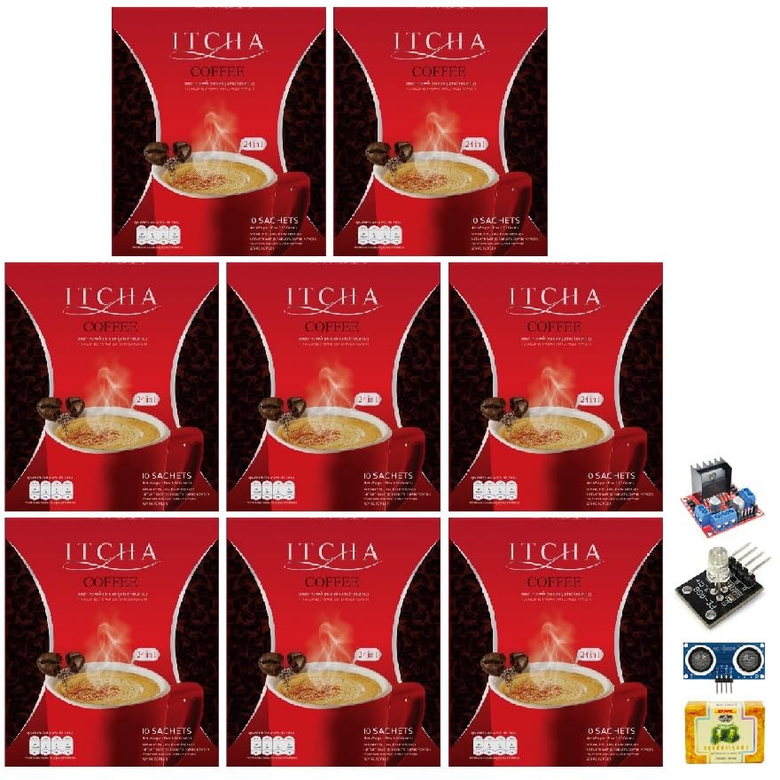 Itcha Coffee Instant Mix Powder Snack 24 in 1 Much Mellow Delicious 10 Sachets/Box Robusta Intense Good Shape Set 8 B246 By Thaigiftshop [Get Free Tomato Facial Mask]
