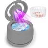 Ultrasonic denture cleaner for dentures, mouth guards, braces, toothbrush heads, jewelry - 45 kHz Ultrasonic Retainer Cleaner (Black) view 1