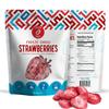 Crispy Craze Freeze Dried Strawberries Bulk, 6 Oz - Sliced Strawberry Fruit Crisps, Non GMO, Healthy Snack with No Added Sugar & Additives, 100% Natural Freeze Dried Fruit view 1