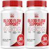 (2 Pack) BloodFlow Support Capsules, BloodFlow Support All Natural Vitamin Pills, BloodFlow Support Advanced Formula, BloodFlow Support Reviews, 60 Capsules for 2 Months