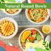 12oz Paper Sugarcane Disposable Bowls for Salads, Dessert and Cereals- Eco Friendly/Natural- Pack of 50ct view 3