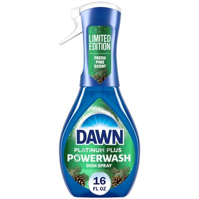 Dawn Powerwash Spray, Dish Soap, Dishwashing Liquid, Cleaning Supplies, Fresh Pine, 1 Starter Kit, 16 Fl Oz