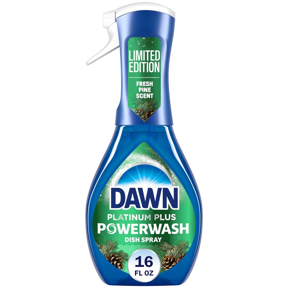 Dawn Powerwash Spray, Dish Soap, Dishwashing Liquid, Cleaning Supplies, Fresh Pine, 1 Starter Kit, 16 Fl Oz