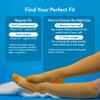 Wellow Premium Socks (Compression Socks - Regular) for Men and Women, Made with Viscose from Bamboo, Relieves Swelling, Nurses - Pregnancy Support, MD, Orchid - Dots view 2
