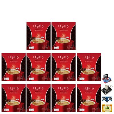 Itcha Coffee Instant Mix Powder Snack 24 in 1 Much Mellow Delicious 10 Sachets/Box Robusta Intense Good Shape Set 10 C991 By Thaigiftshop [Get Free Tomato Facial Mask]