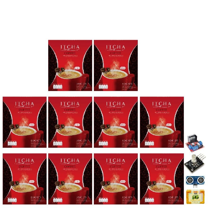 Itcha Coffee Instant Mix Powder Snack 24 in 1 Much Mellow Delicious 10 Sachets/Box Robusta Intense Good Shape Set 10 C991 By Thaigiftshop [Get Free Tomato Facial Mask]