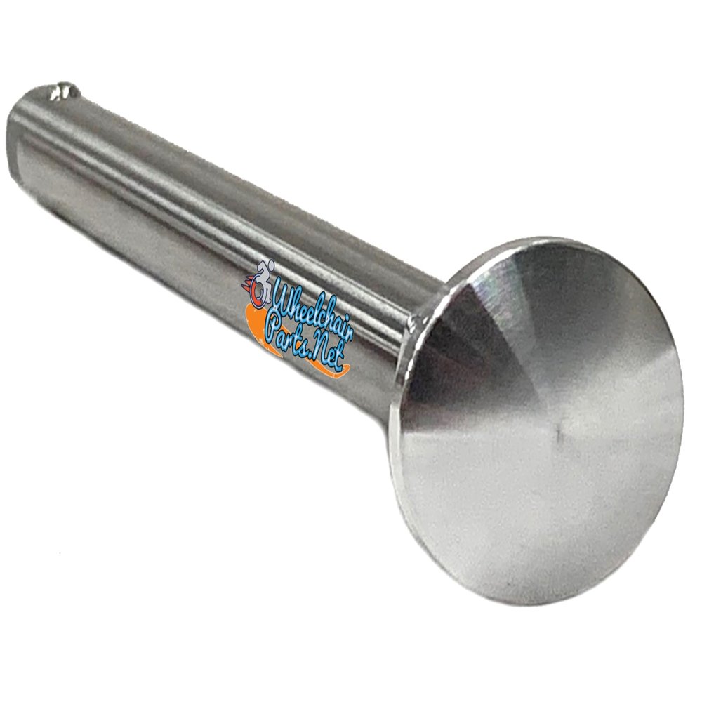 Titanium Quick Release AXLES for Rear Wheelchair Wheels. Silver Aluminum Push Button. Choose Size (5" x 1/2")