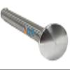 Titanium Quick Release AXLES for Rear Wheelchair Wheels. Silver Aluminum Push Button. Choose Size (5" x 1/2") view 1