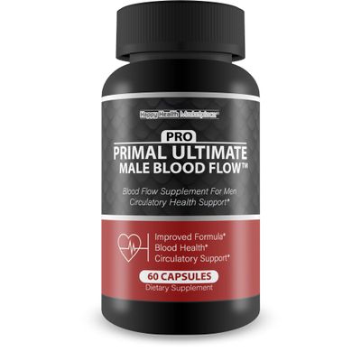 Pro Primal Ultimate Male Blood Flow - Our Best Advanced Blood Flow Circulation Support - Blood Flow Pro Primal X Primal Ultimate Max Blood Flow Supplement Powder Capsules Whole Body Circulation Pills