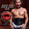 MASTER SERIES Vibrating Sissy Mouth Gag for Beginners, Men, Women, & Couples. Teeth Guard and Open Mouth Gag Design. Adjustable Strap. Waterproof and Rechargeable. 3 Pieces, Red & Black. view 2