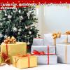 300 Piece Christmas Metallic Gold Silver Tissue Paper Assortment, 20" x 20" Holiday Gold Gift Wrapping for Party Favors Goody Bags, Xmas Presents Wrapping Stocking Stuffers view 4