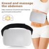 Electric Abdominal Massager, Bian Stone Tummy Kneading Instrument, Double Disc Large Area Massage, Forward/Reverse Massage, Red Light Wormwood Hot Compress, Dynamic Adjustment, Intelligent Timing view 3
