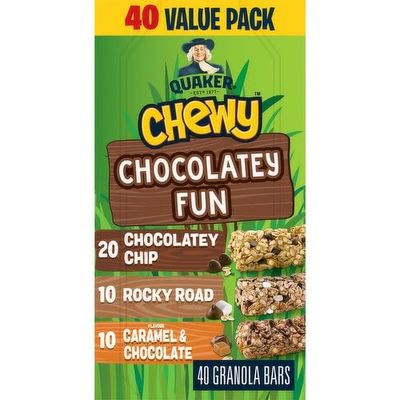 Chewy Chocolatey Fun Granola Bars, 48 24 g