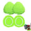 4 Pack Reusable Microfiber Mop Pads Compatible with O-Cedar EasyWring 1-Tank Spin Mop System,Elastic Mop Head Replacement for Deep Clean,Machine Washable Mop Refills view 1
