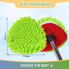 4 Pack Reusable Microfiber Mop Pads Compatible with O-Cedar EasyWring 1-Tank Spin Mop System,Elastic Mop Head Replacement for Deep Clean,Machine Washable Mop Refills view 3