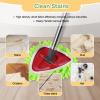 4 Pack Reusable Microfiber Mop Pads Compatible with O-Cedar EasyWring 1-Tank Spin Mop System,Elastic Mop Head Replacement for Deep Clean,Machine Washable Mop Refills view 4