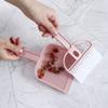 Mini Broom and Dustpan Set Small Desktop Cleaning Brush Portable Cleaning Dust Pan and Brush for Desk, Table, Home, Car(3PCS/Set) view 2