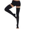 Ailaka Thigh High Medical Compression Stockings for Women Men, Open Toe Firm 20-30 mmHg Graduated Compression with Silicone Band for Varicose Veins, Edema, Post-Surgery view 1