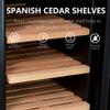 SEOCCTV Upgraded 35L Cigar Humidors, Modern Steel Cabinet Humidor with Spanish Cedar Wood Drawer Shelve Electric Cooler Cigar Humidor with Cooling Heating and Humidity Control for Living Room Bedroom view 2