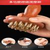 29-Tooth BrassWooden Body Massager with Brass Knobs, Abdominal Massage Tool one29  view 2