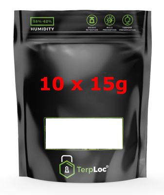 10 x 15g Grove Bags, Airtight Storage Bags with Moisture and Odour Control + UV Protection