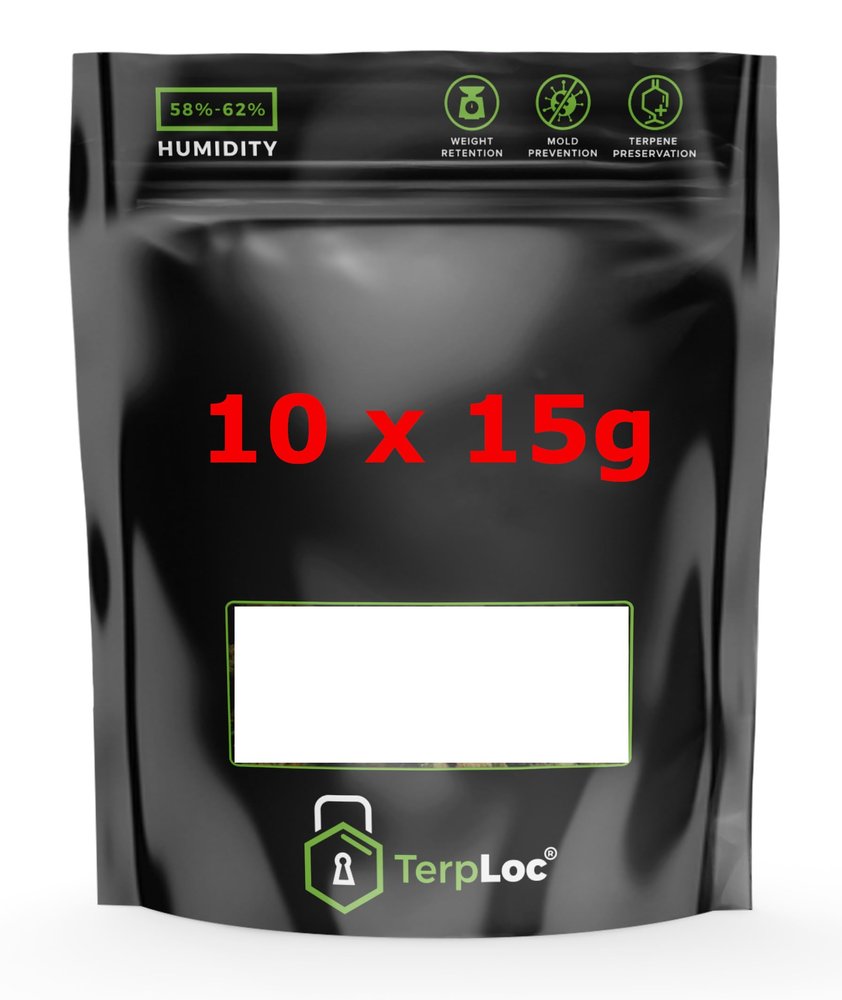 10 x 15g Grove Bags, Airtight Storage Bags with Moisture and Odour Control + UV Protection