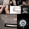 Tissue Box Cover, Car Tissue Holder with Diamonds, Sparkling Car Tissue Box Holder Mask Holder, Diamond Rhinstone Tissue Case Box Interior Decor view 3