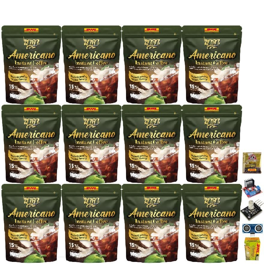 15 Sachets/Pack Snack Delicious Mush Mellow Intense Naka Americano Coffee Black Roasted Coffee Set 12 No0842892656 By Beautygoodshop [Get Free For You Beauty Gifts]