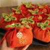 ONQendDv Paper bags,5pcs goodie bags, giftBags Persimmon Shape Candy giftBox with Drawstring Cotton giftBags Packaging for Wedding Party Favors Shower Favor view 4