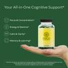 Think FOCO Capsules (13+) Natural Focus Supplement for Teens & Adults - Brain Nootropic for Concentration, Memory, Mental Clarity, Cognitive Enhancement Vitamins - Attention Supplements - 60 Capsules view 2