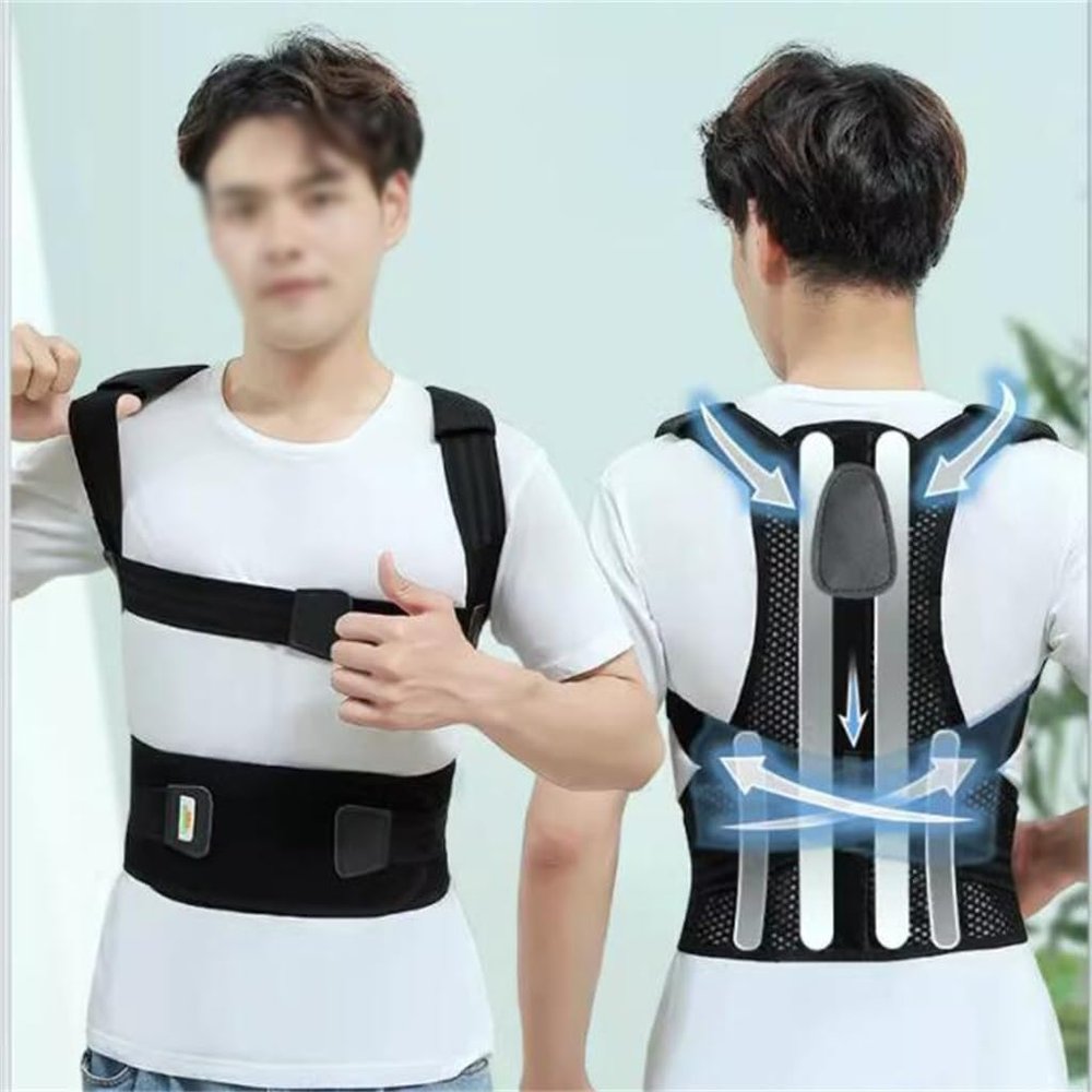 YMGSCC Adult Hunchback Orthodontic Men's Special Improvement Hunchback Hunchback Back Correction Artifact Posture Belt(Large)