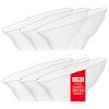 bUCLA 54 OZ Clear Plastic Serving Bowls (12 Pack) - Angled Serving Bowls Disposable for Chip&Candy - Party Table Salad and Fruit view 1