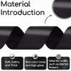 Aoropo Black Ribbon 2 Inch, 60 Yards Black Satin Ribbon for Flower Bouquet, Crafts, Gift Wrapping, Birthday Party, Bows, Wedding and Halloween Decor view 3
